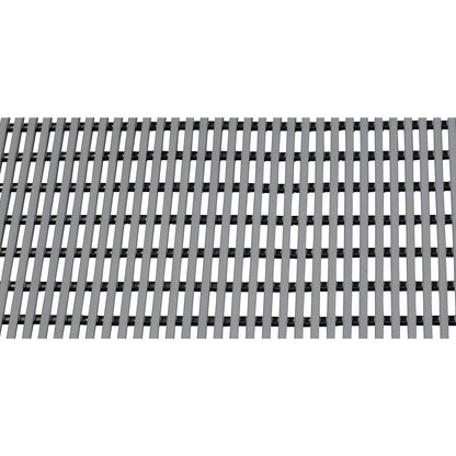 Floor mat for showers and changing rooms, soft PVC, 10 m roll, width 800 mm, grey.