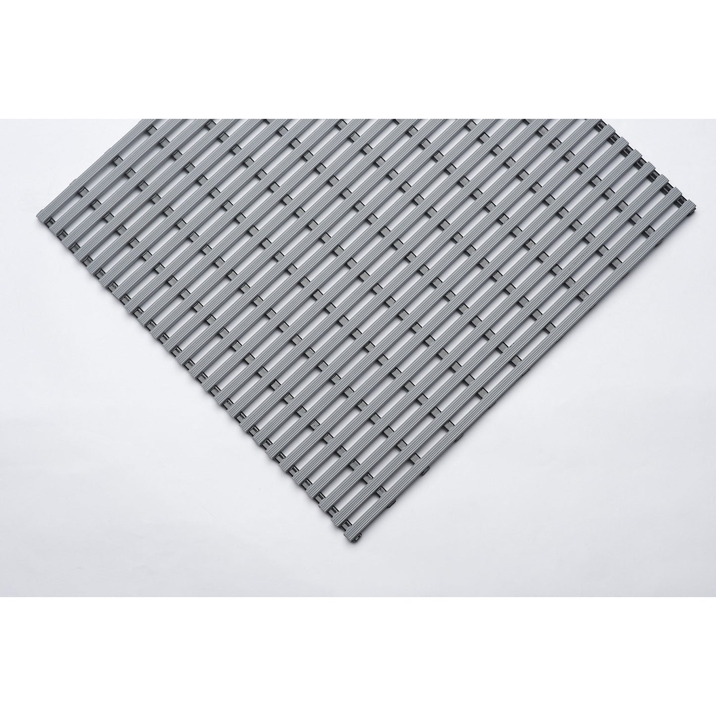 Floor mat for showers and changing rooms, PVC non-rigid, per metre, width 800 mm, grey.