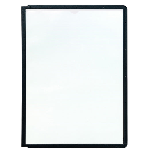 Clear view panel with profiled frame, for A4, pack of 10, black.
