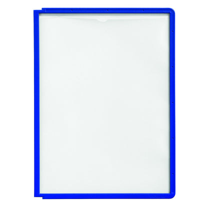 Clear view panel with profiled frame, for A4, pack of 10, blue.