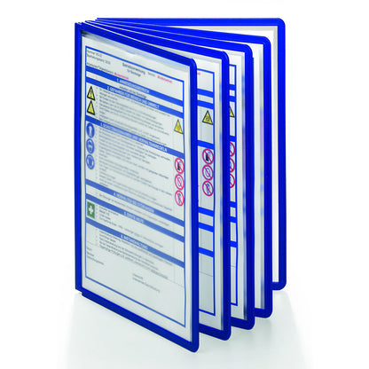 Clear view panel with profiled frame, for A4, pack of 10, blue.