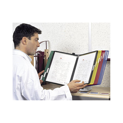 Clear view panel desktop holder, complete set, with 20 x A4 panels, pack of 1.