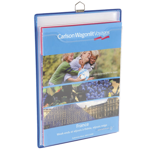 Clear view suspended filing pocket, pack of 5, for 150 individual sheets.