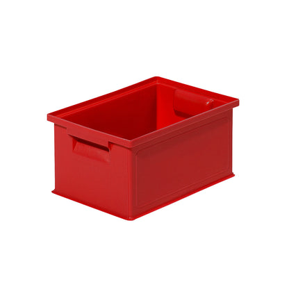 Stacking transport box, LxWxH 310 x 210 x 145 mm, colour red, pack of 20.