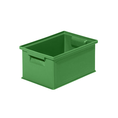 Stacking transport box, LxWxH 310 x 210 x 145 mm, colour green, pack of 20.
