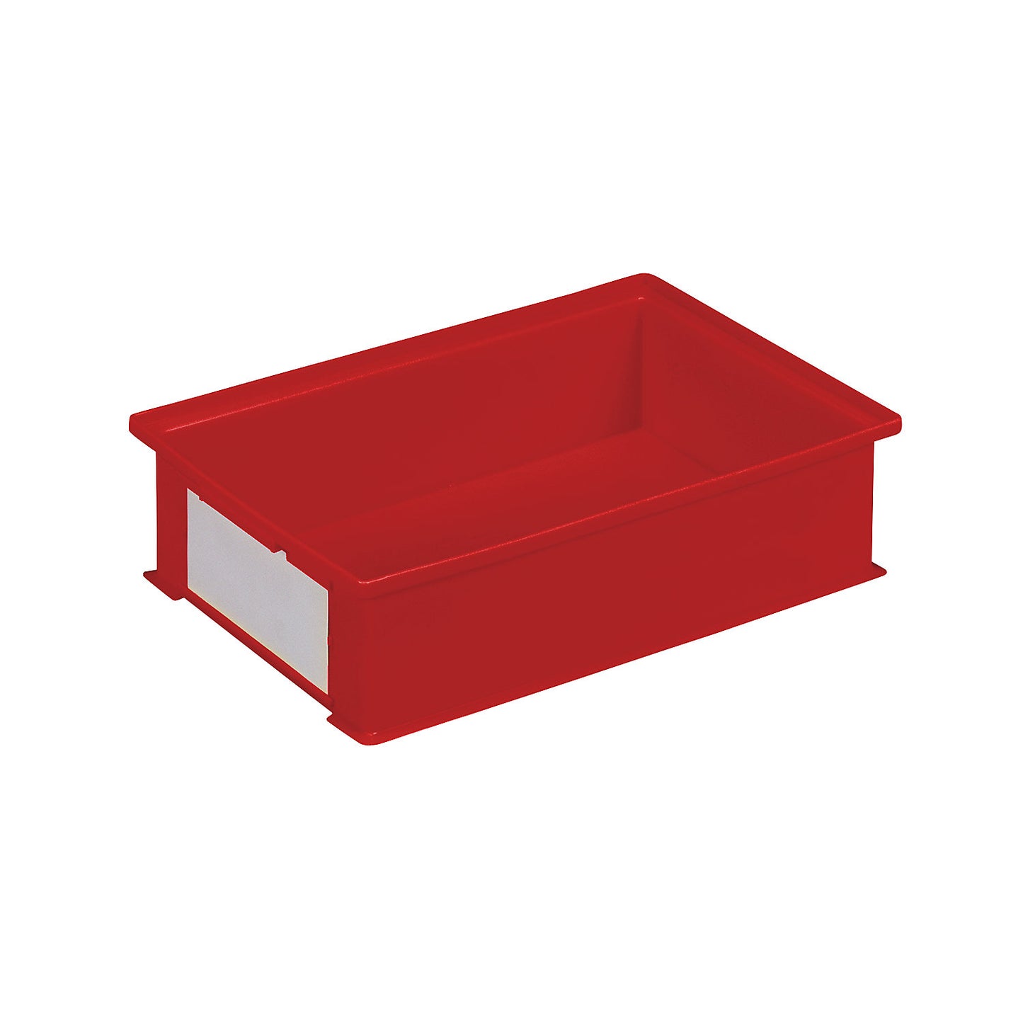 Stacking transport box, LxWxH 465 x 314 x 120 mm, colour red, pack of 16.