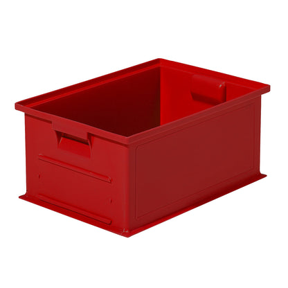 Stacking transport box, LxWxH 465 x 314 x 198 mm, colour red, pack of 10.