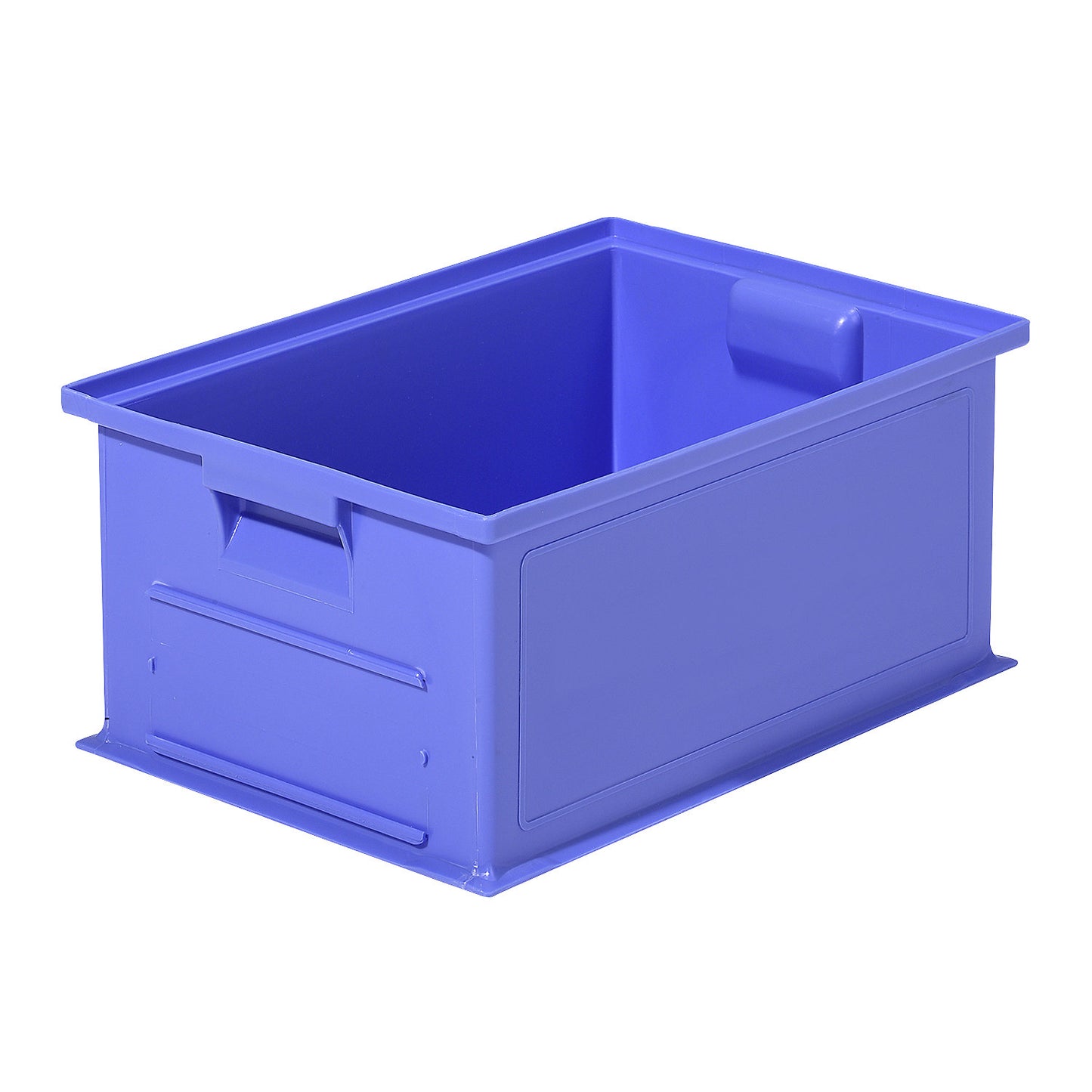 Stacking transport box, LxWxH 465 x 314 x 198 mm, colour blue, pack of 10.