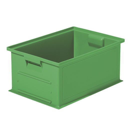 Stacking transport box, LxWxH 465 x 314 x 198 mm, colour green, pack of 10.