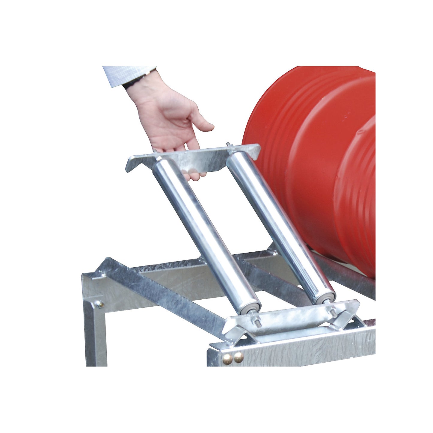 Roller supports for drum stand, for 60 litre drum, pair.