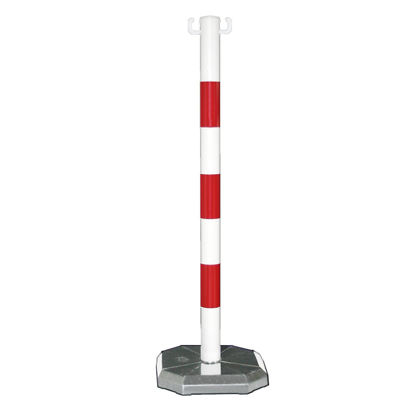Chain stand, mobile, without ballast weight, white/red.