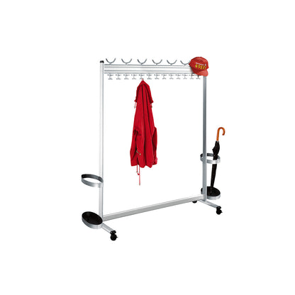 Coat rail, HxD 1700 x 400 mm, with umbrella holder, width 1740 mm.