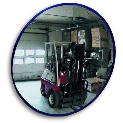 Round mirror with telescopic wall mounting bracket, for permanent mounting, mirror Ø 700 mm.