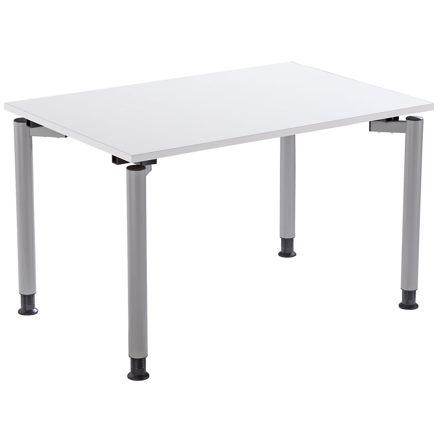 THEA - Desk with 4-legged frame, height 680 - 820 mm, width 1200 mm, antique white.