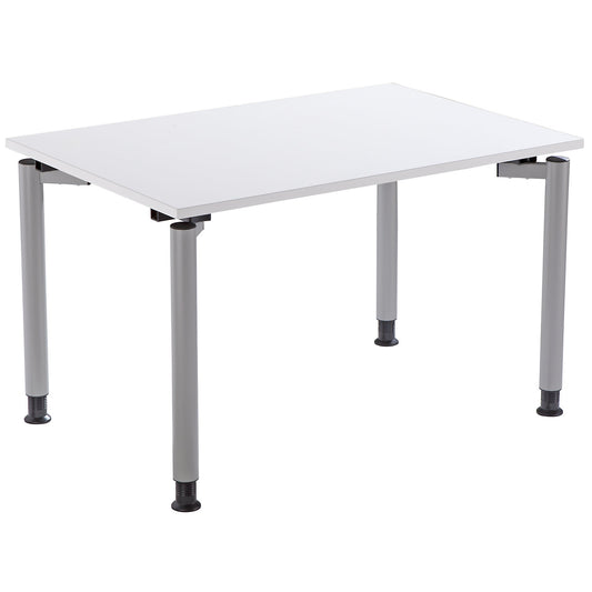 THEA - Desk with 4-legged frame, height 680 - 820 mm, width 1200 mm, antique white.