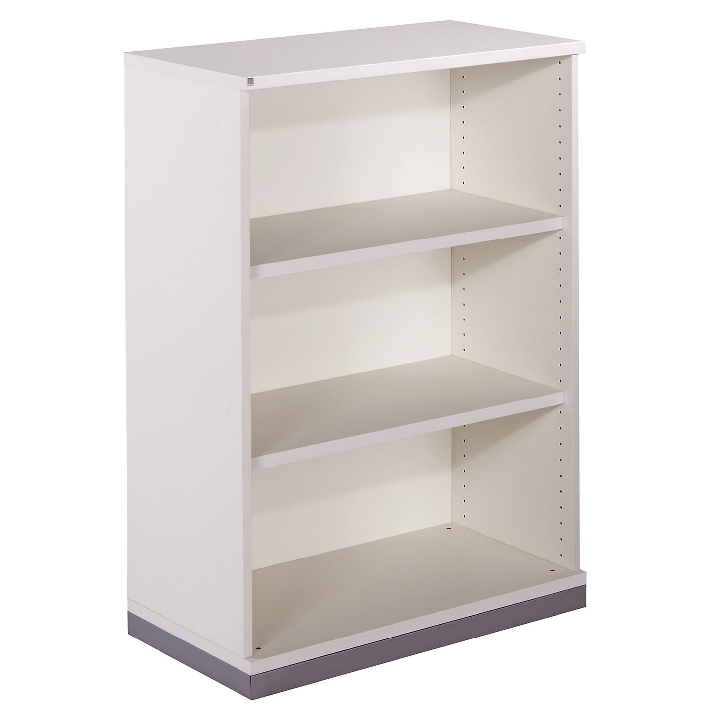 THEA - Shelf unit, 2 shelves, 3 file heights, antique white.