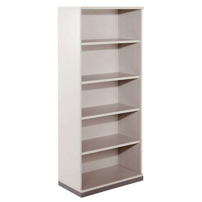 THEA - Shelf unit, 4 shelves, 5 file heights, antique white.