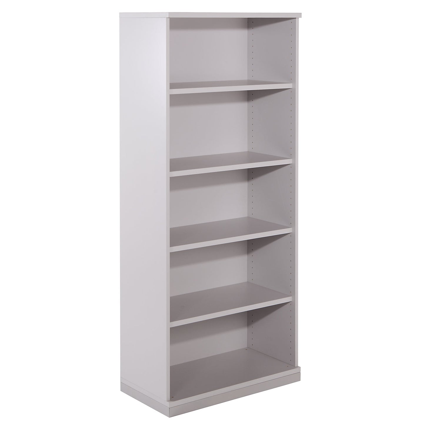 THEA - Shelf unit, 4 shelves, 5 file heights, light grey.