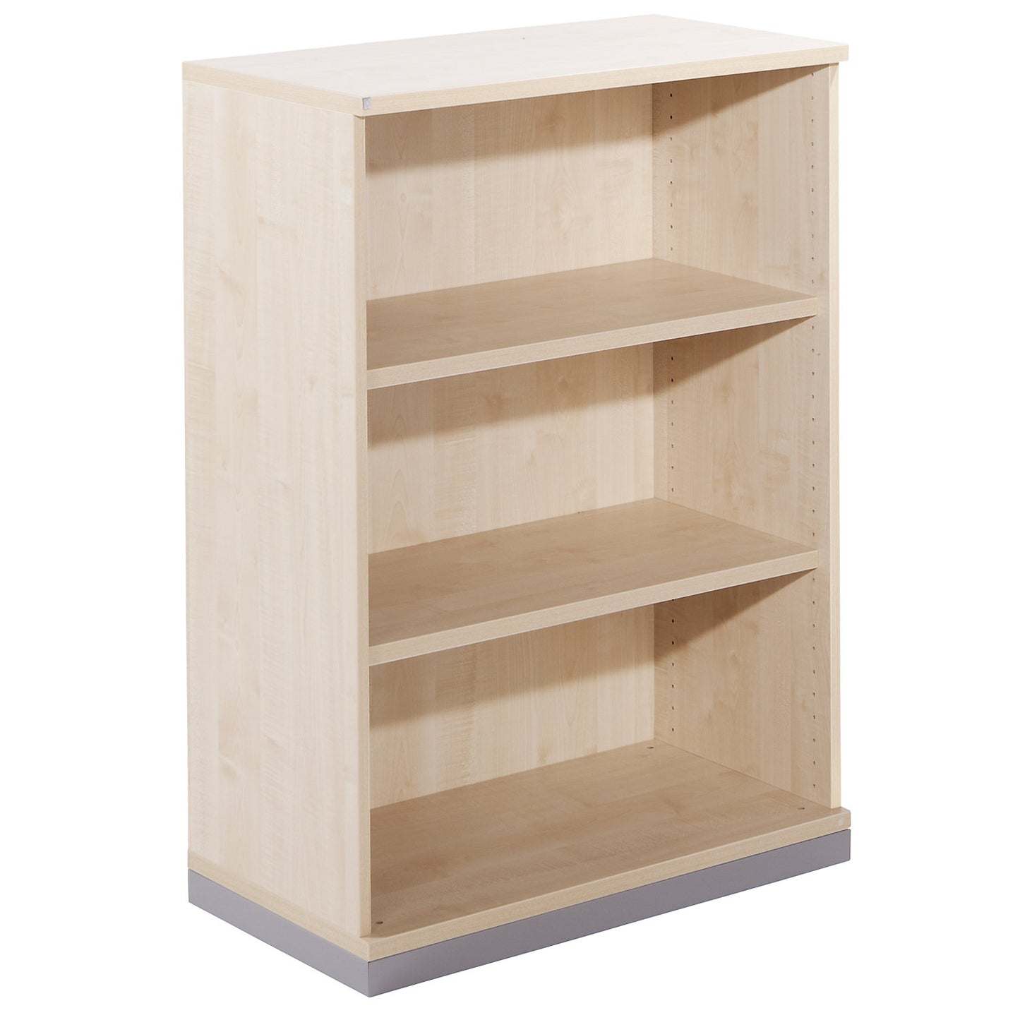 THEA - Shelf unit, 2 shelves, 3 file heights, maple finish.