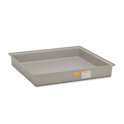 GRP base sump tray, with certification, 4 x 200 l drums, without grate.