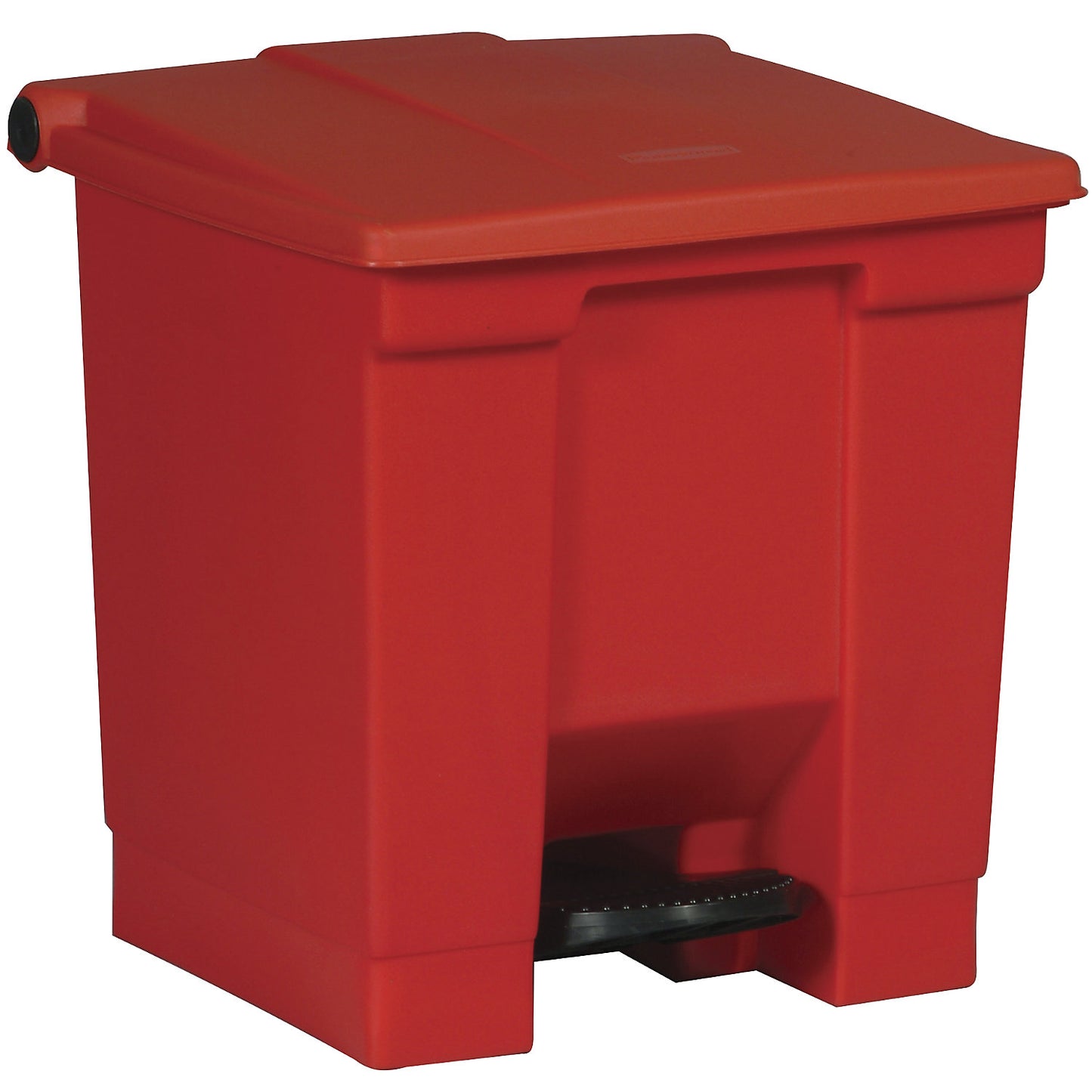 Foot pedal bin, industry, made of polyethylene, capacity 30 l, red.