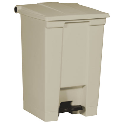 Foot pedal bin, industry, made of polyethylene, capacity 45 l, beige.