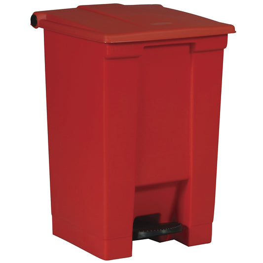 Foot pedal bin, industry, made of polyethylene, capacity 45 l, red.