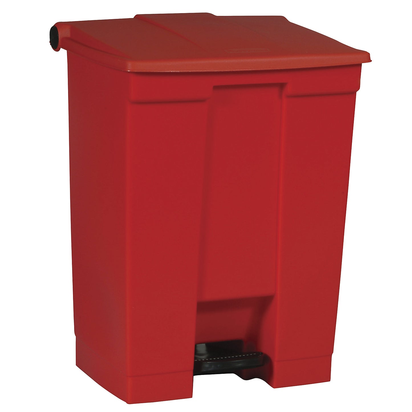 Foot pedal bin, industry, made of polyethylene, capacity 68 l, red.
