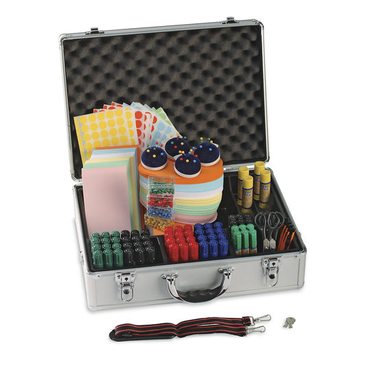 Presentation and seminar case, aluminium, with complete accessories, HxWxD 340 x 470 x 165 mm.