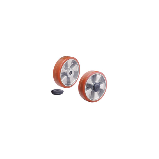 Steering wheel, ball bearings, polyurethane, width 50 mm, length 53 mm.