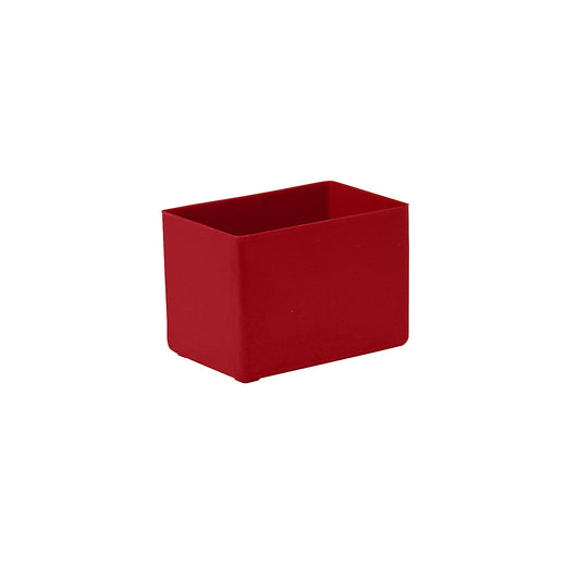 Bins, height 54 mm, red, LxW 80x53 mm, pack of 50.