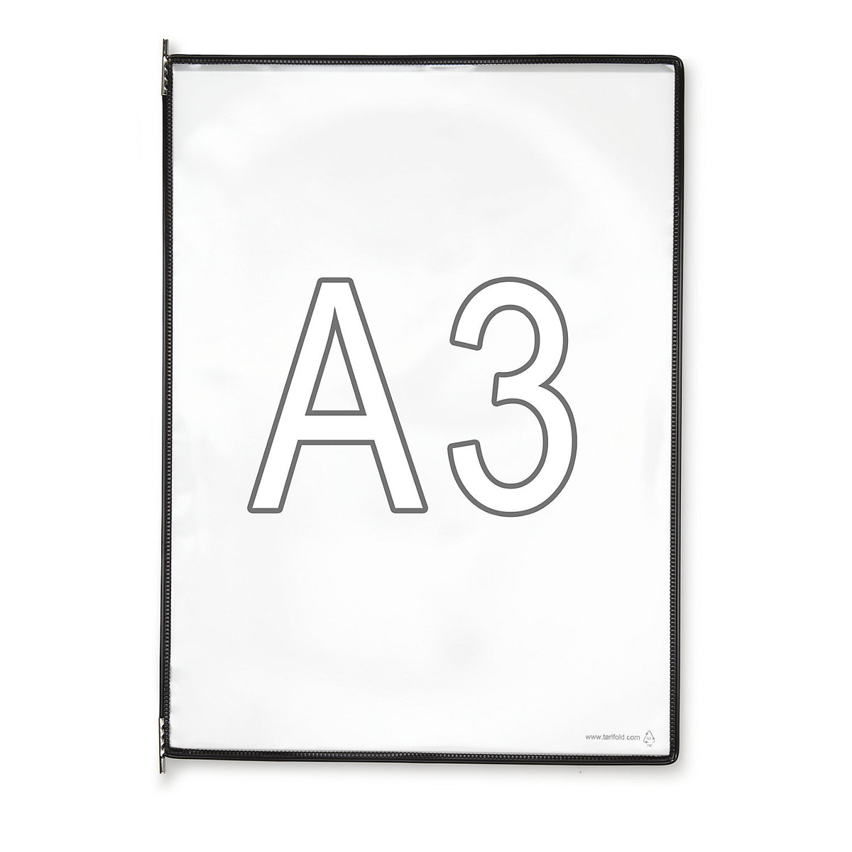 Clear view panel, pack of 10, for A3, black.