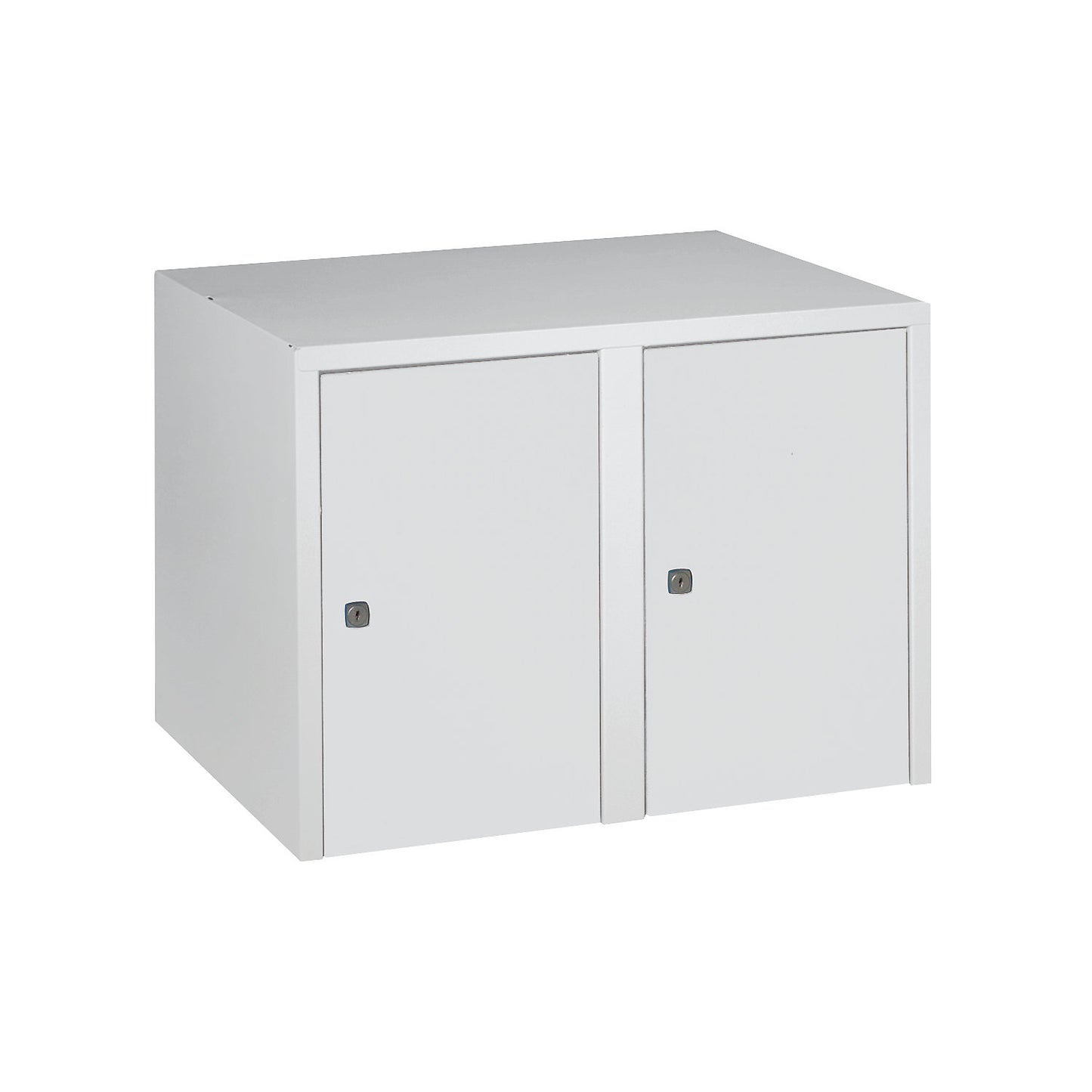 Munich add-on cupboard, 2 compartments, light grey, width 600 mm.