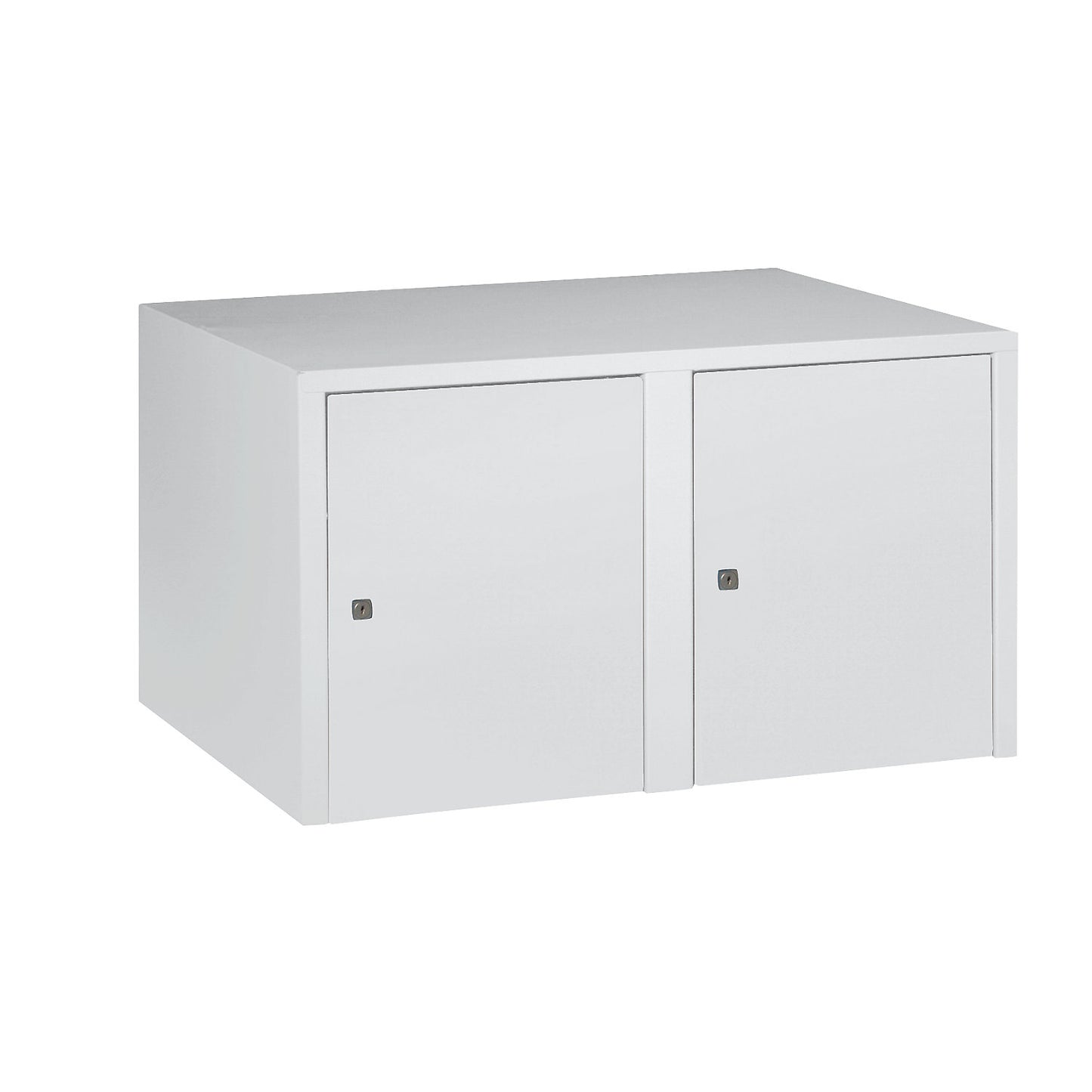 Munich add-on cupboard, 2 compartments, light grey, width 800 mm.