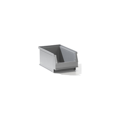 Open fronted storage bin made of recycled PE, LxWxH 160 x 100 x 75 mm, grey, pack of 50.