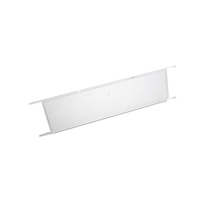 Transparent front panel, for open fronted storage bin, pack of 10, capacity 2.6 l.