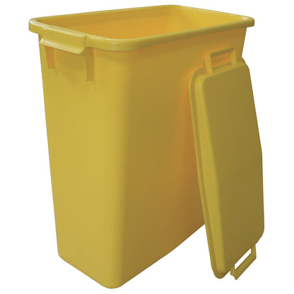 Multi-purpose container, capacity 60 l, LxWxH 555 x 280 x 590 mm, yellow.