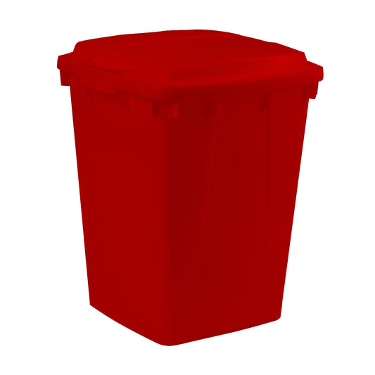 Multi-purpose container, capacity 90 l, LxWxH 510 x 485 x 600 mm, red.