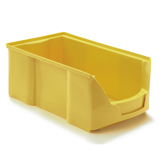 FUTURA open fronted storage bin made of polyethylene, LxWxH 360 x 208 x 147 mm, pack of 12, yellow.