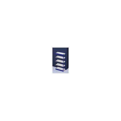 Stable boltless shelf unit, single sided, shelf unit height 2000 mm, blue / zinc-plated, shelf width 1025 mm, extension shelf unit, width x depth 1025 x 500 mm.