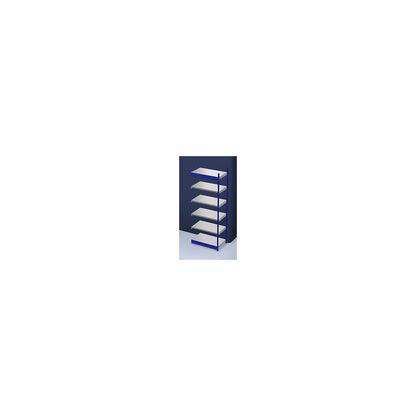 Stable boltless shelf unit, single sided, shelf unit height 2500 mm, blue / zinc-plated, shelf width 1025 mm, extension shelf unit, width x depth 1025 x 600 mm.