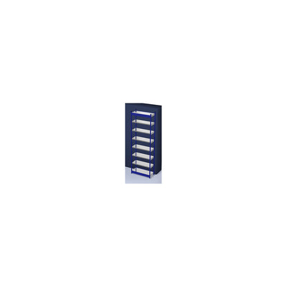 Stable boltless shelf unit, single sided, shelf unit height 3000 mm, blue / zinc-plated, shelf width 1025 mm, basic shelf unit, width x depth 1025 x 400 mm.