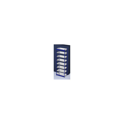 Stable boltless shelf unit, single sided, shelf unit height 3000 mm, blue / zinc-plated, shelf width 1025 mm, basic shelf unit, width x depth 1025 x 600 mm.