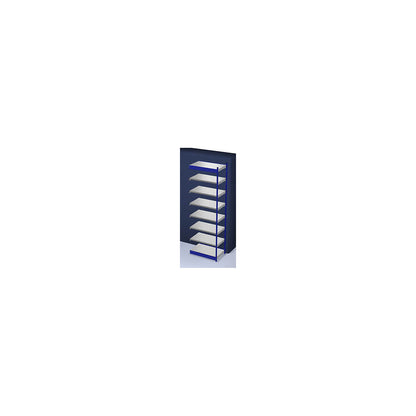 Stable boltless shelf unit, single sided, shelf unit height 3000 mm, blue / zinc-plated, shelf width 1025 mm, extension shelf unit, width x depth 1025 x 600 mm.