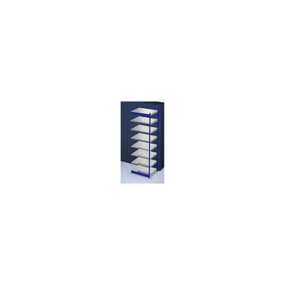 Stable boltless shelf unit, single sided, shelf unit height 3000 mm, blue / zinc-plated, shelf width 1025 mm, extension shelf unit, width x depth 1025 x 800 mm.