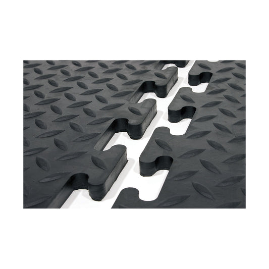 Comfort-Lok anti-fatigue matting, natural rubber, centre piece, LxW 800 x 700 mm, pack of 1.