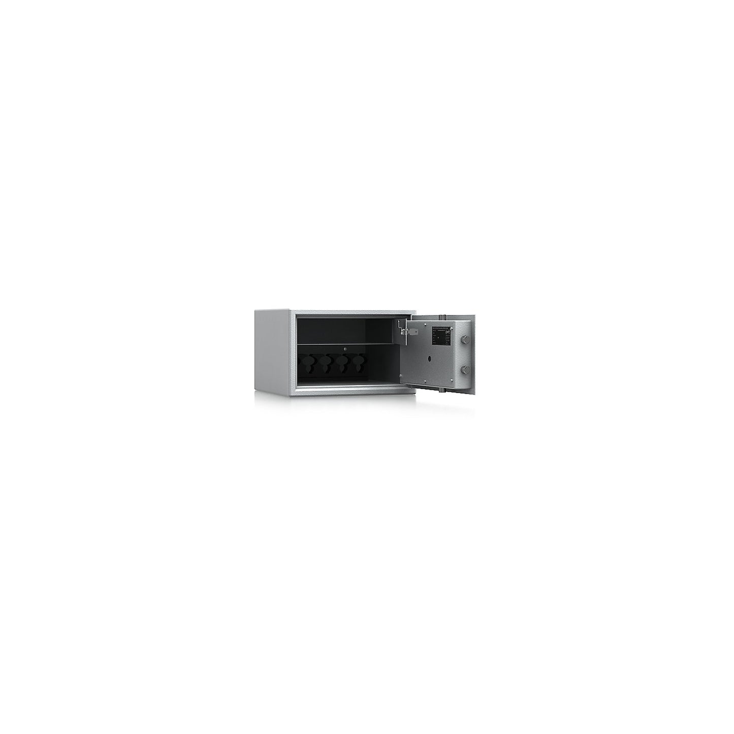 Built-in furniture safe with interior safe, VDMA B, S2, HxWxD 255 x 395 x 380 mm, with weapon holder.