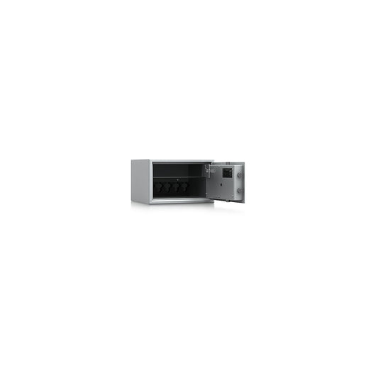 Built-in furniture safe with interior safe, VDMA B, S2, HxWxD 255 x 395 x 380 mm, with weapon holder.