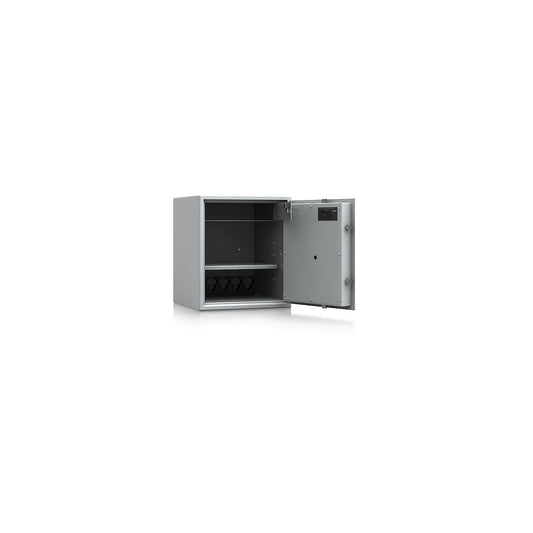 Built-in furniture safe with interior safe, VDMA B, S2, HxWxD 457 x 395 x 382 mm, with weapon holder.