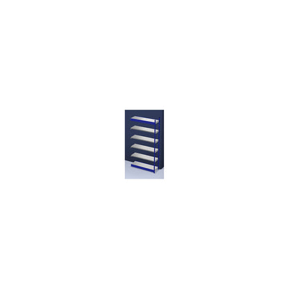 Stable boltless shelf unit, single sided, shelf unit height 2500 mm, blue / zinc-plated, shelf width 1325 mm, extension shelf unit, width x depth 1325 x 400 mm.
